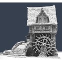 Tabletop World Watermill with River Base