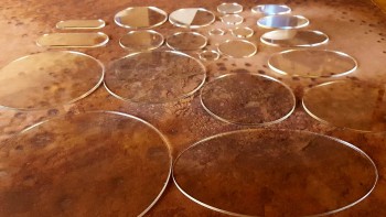 Clear Acrylic Ellipse and Oblong Bases