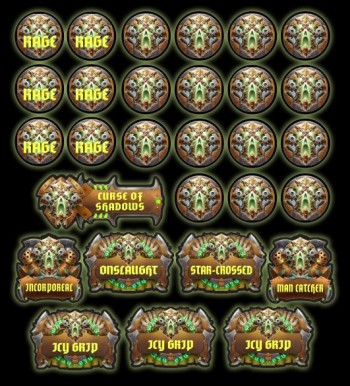 Orgoth: Curse Bound Cadre MK4 Full Token set