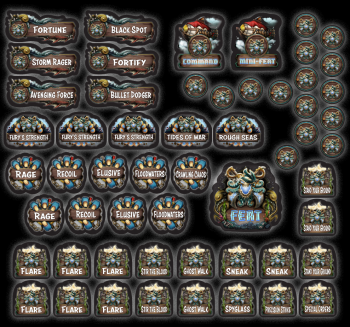 Southern Kriels: Brineblood Marauders MK4 Full Token set (Limited Edition)  