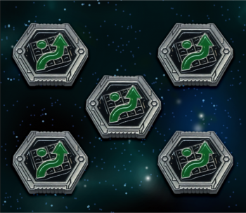X-Wing Compatible Metal Imperial Evade Tokens (5-pack)