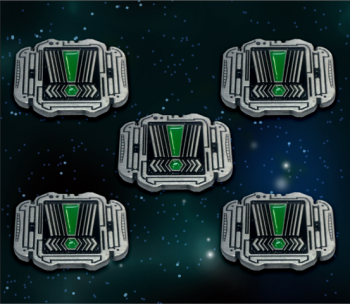 X-Wing Compatible Metal Imperial Stress Tokens (5-pack)