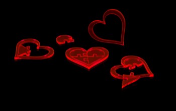 4 Piece Puzzle Heart With Container (4)