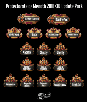 OFFICIALLY LICENSED PRIVATEER PRESS WARMACHINE AND HORDES PROTECTORATE OF MENOTH 2018 FALL UPDATE PACK "EXEMPLAR"