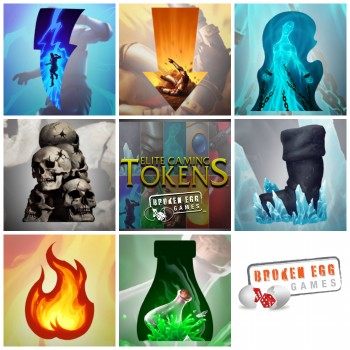  Elite Gaming Token Set for use with the Warmachine/Hordes Game Systems